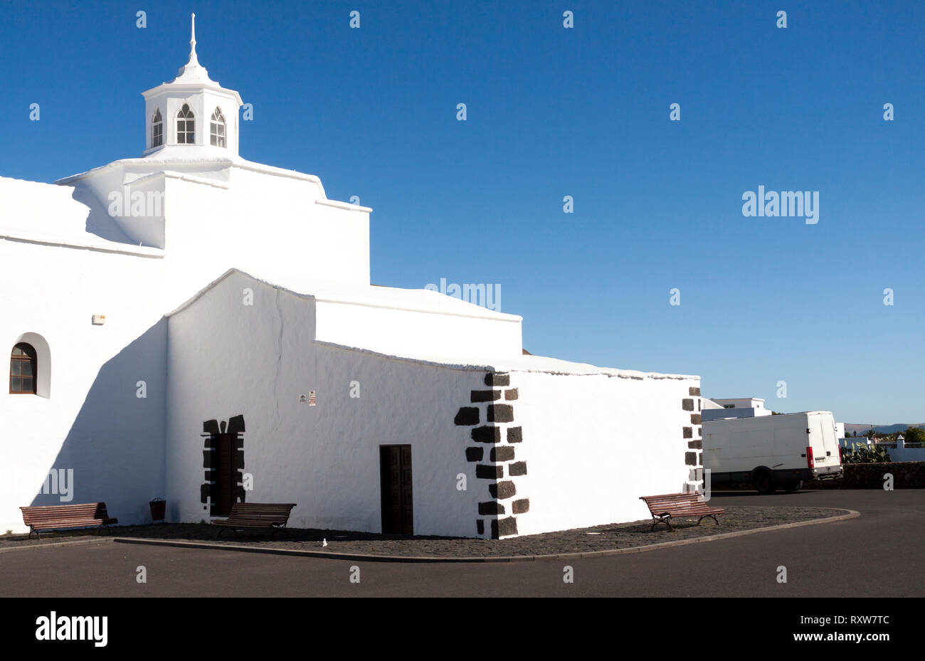 White Candor Of The Church Ermita De Los Dolores Mancha Blanca 