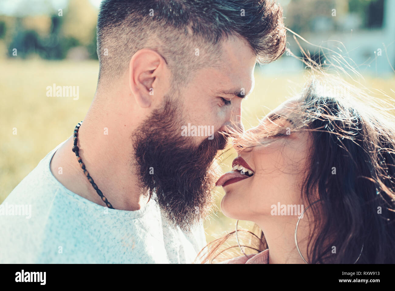 Tongue kiss hires stock photography and images Alamy