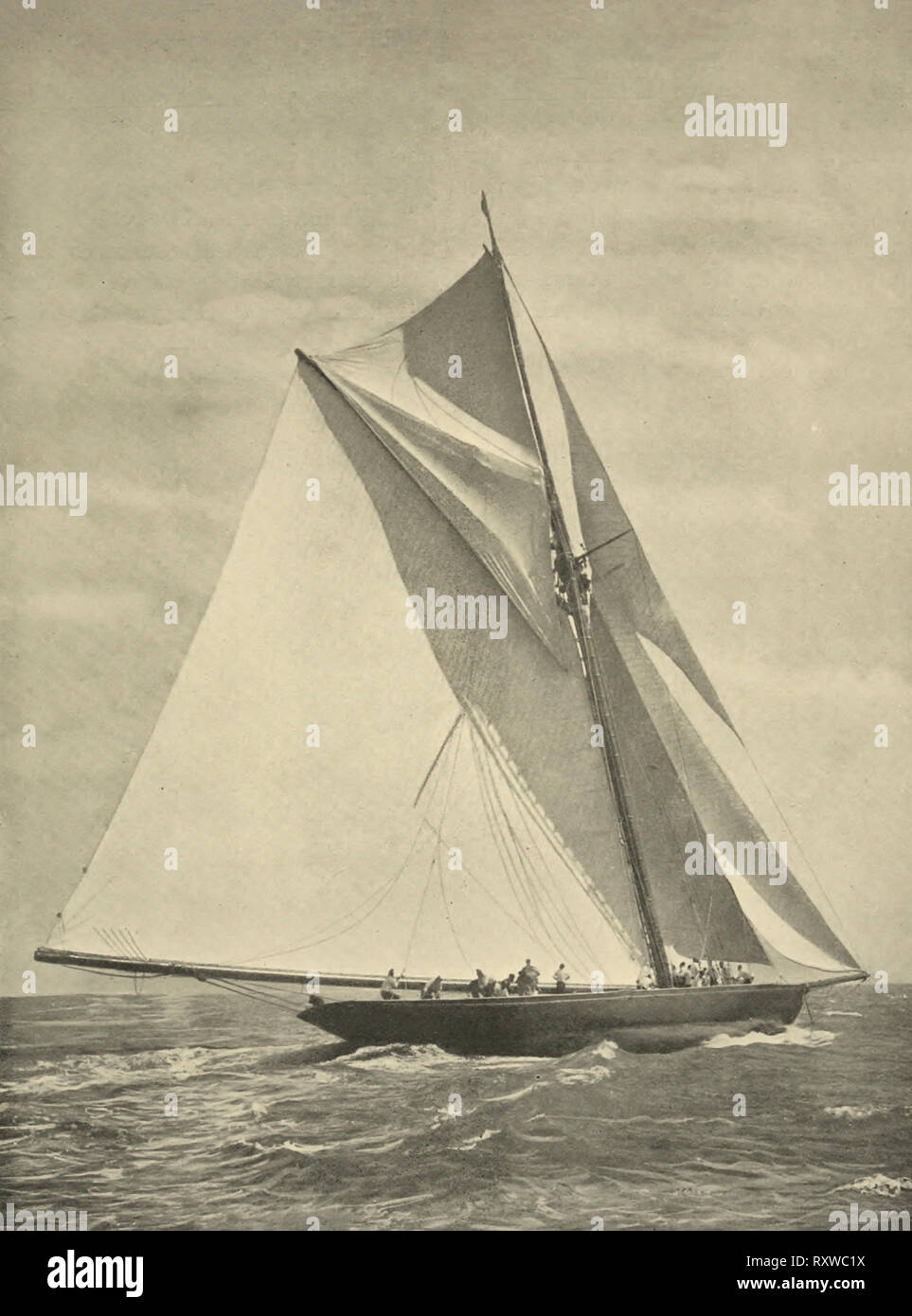 King Edward VII Racing Yacht, Britannia Stock Photo