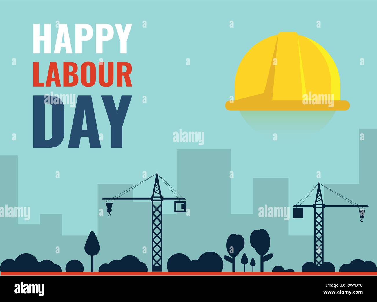 1st May International Labour Day Vector Banner Template Stock