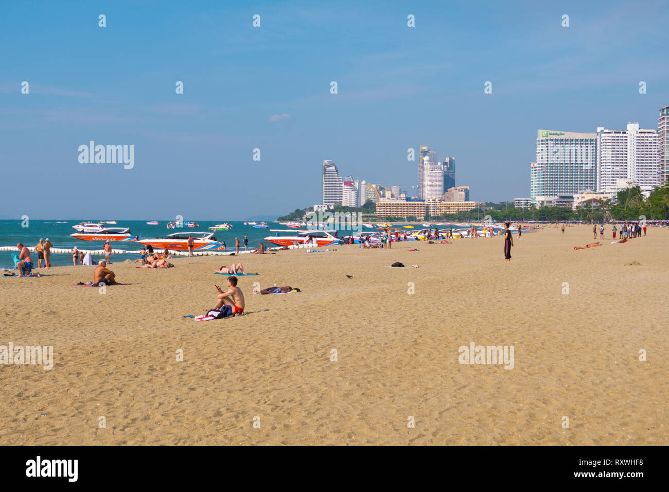 Beach, Pattaya, Thailand Stock Photo
