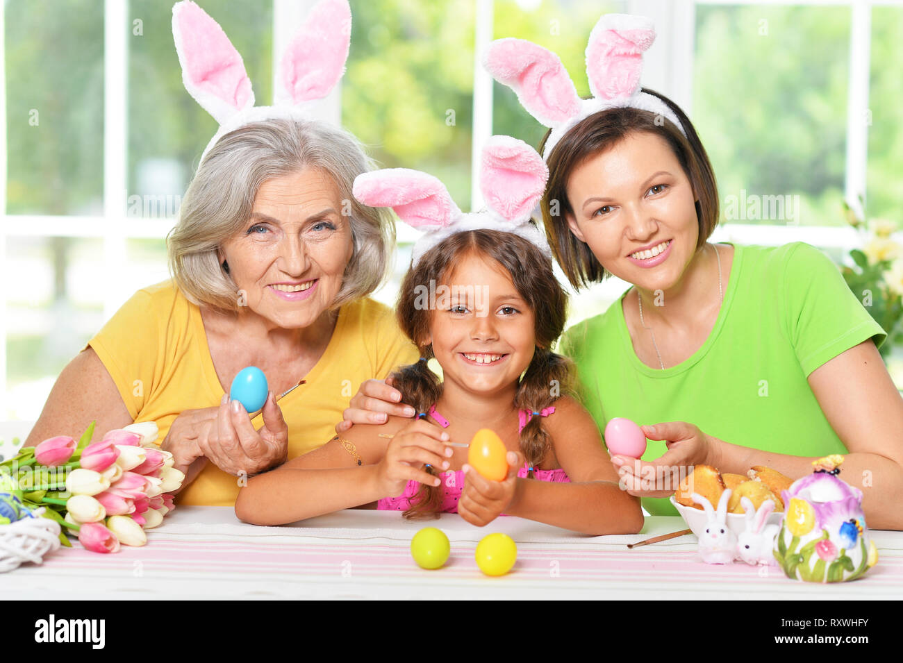 Smiling woman wearing lovely pink hi-res stock photography and images ...