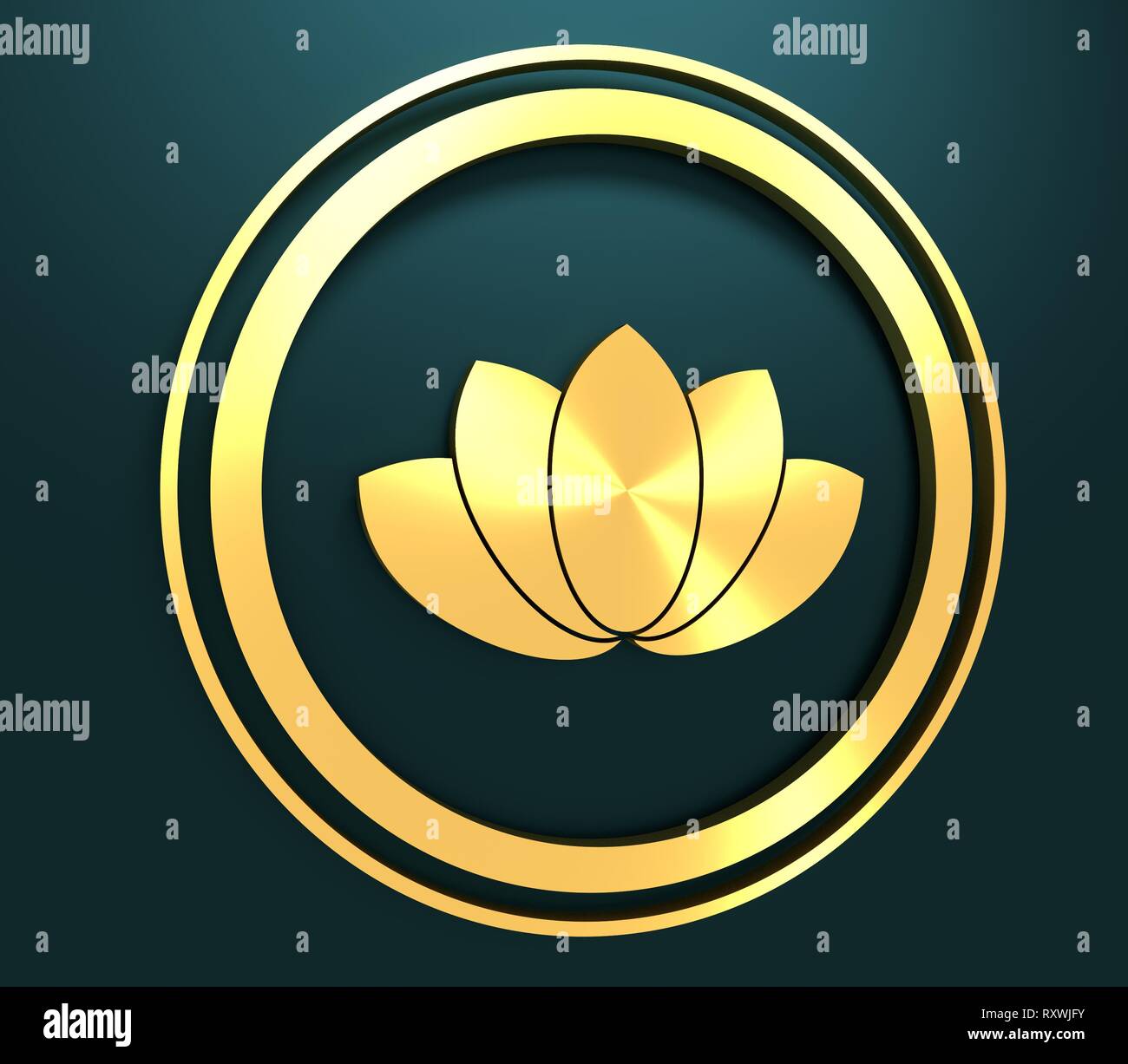 Lotus flower symbol Stock Photo Alamy