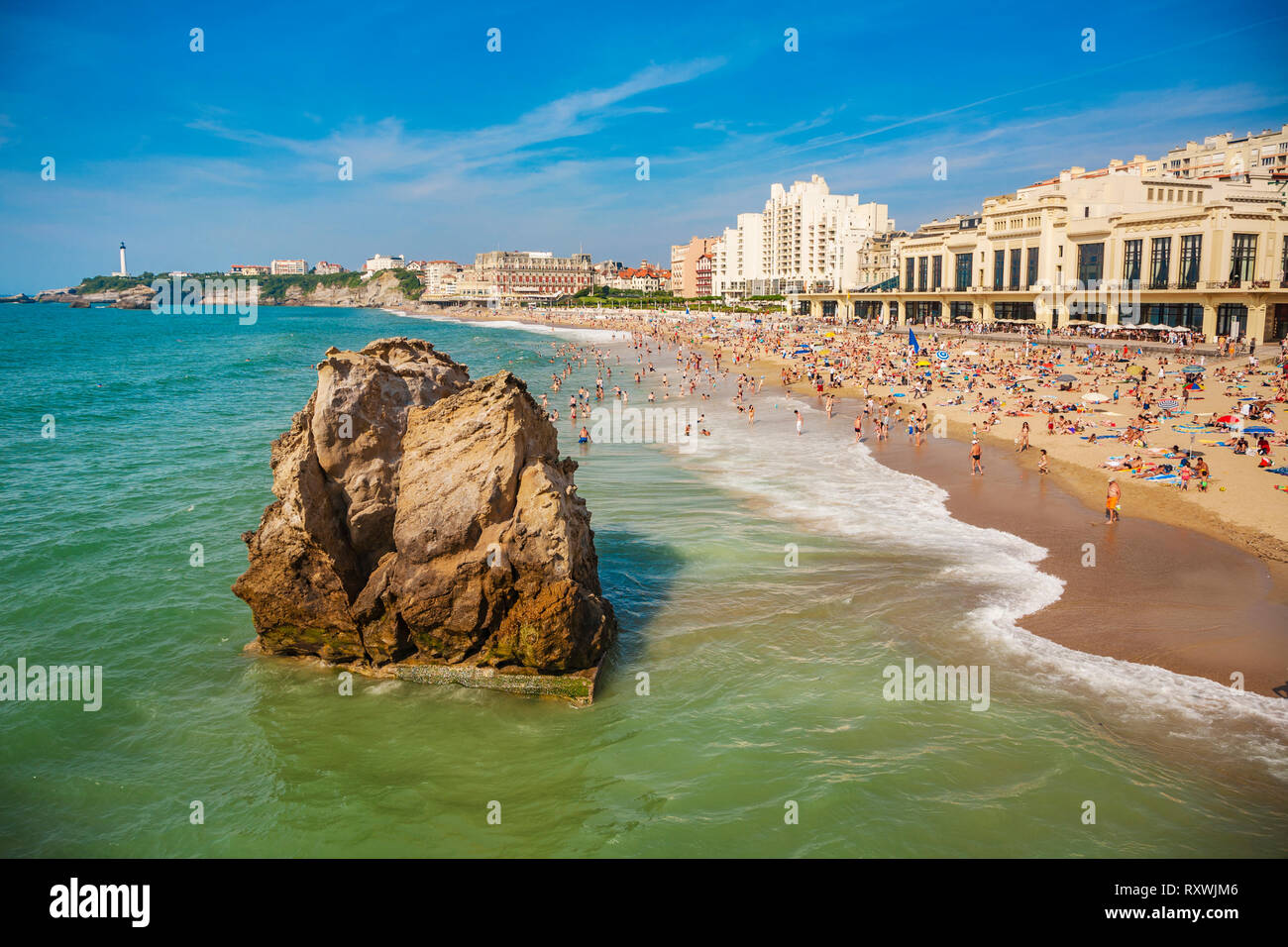 La Grande Plage Beach Biarritz Atlantic Pyrenees