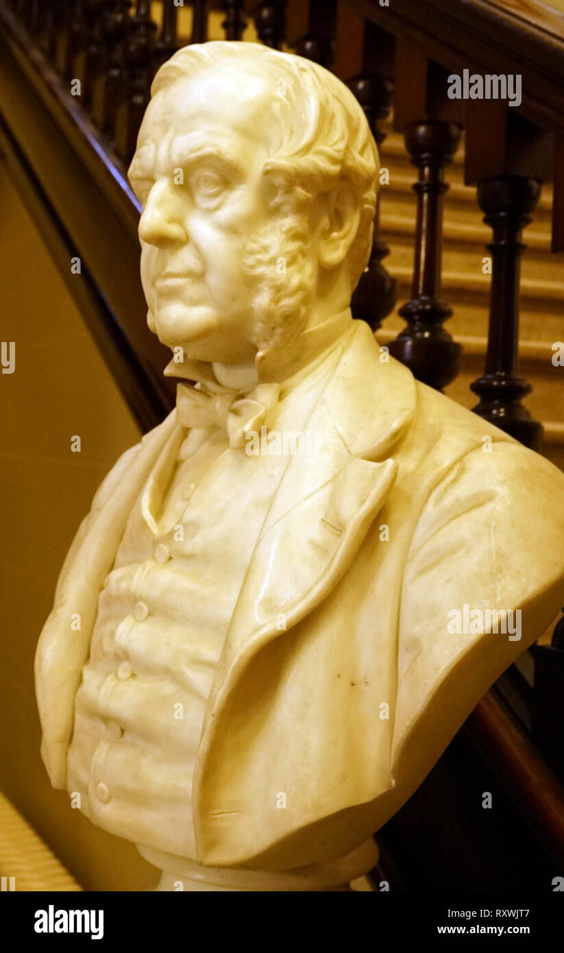 Marble bust of John Stone (18181899), Town Clerk of Bath (18601898