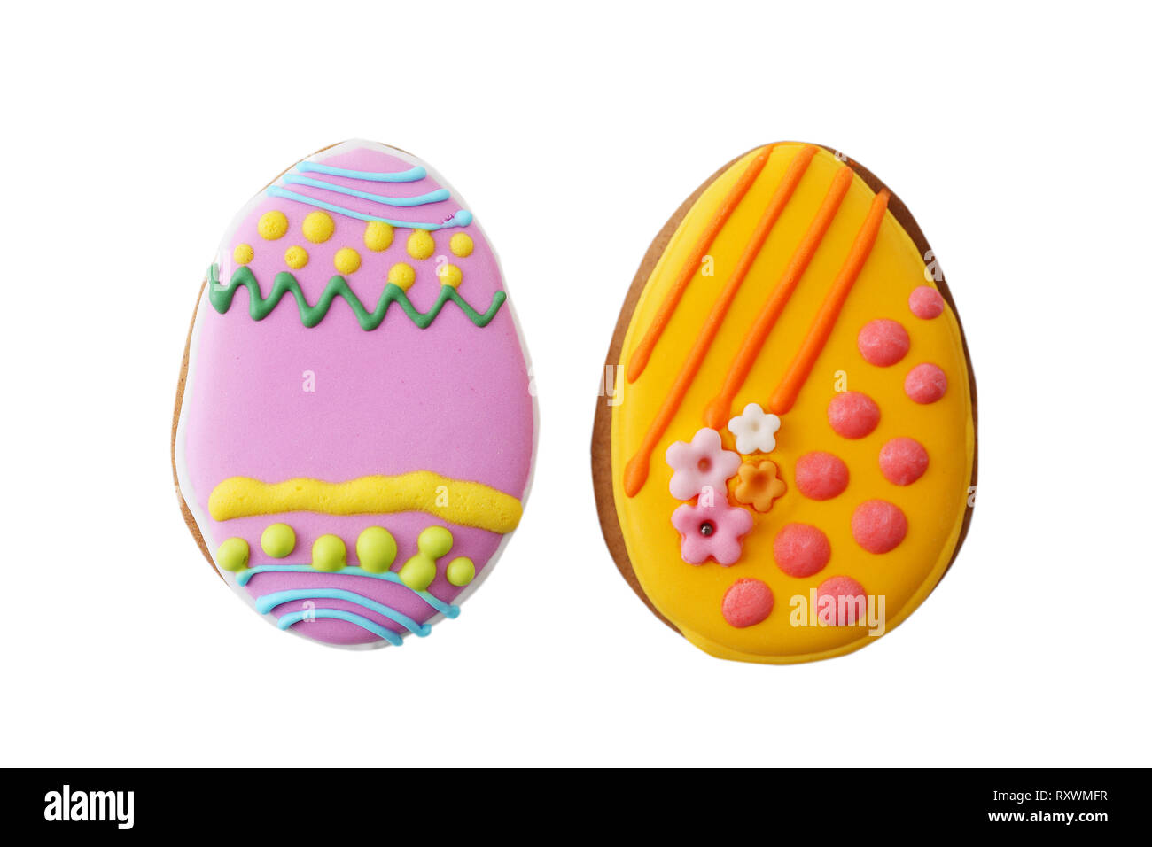 two Easter Eggs Stock Photo - Alamy