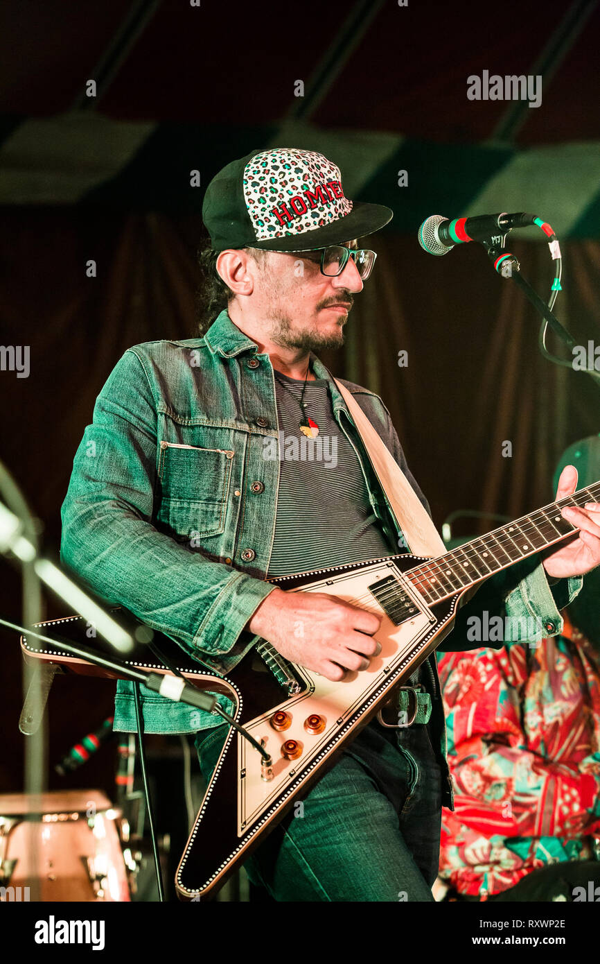 The Turbans live on stage at Into the Wild festival, Kent, UK Stock Photo