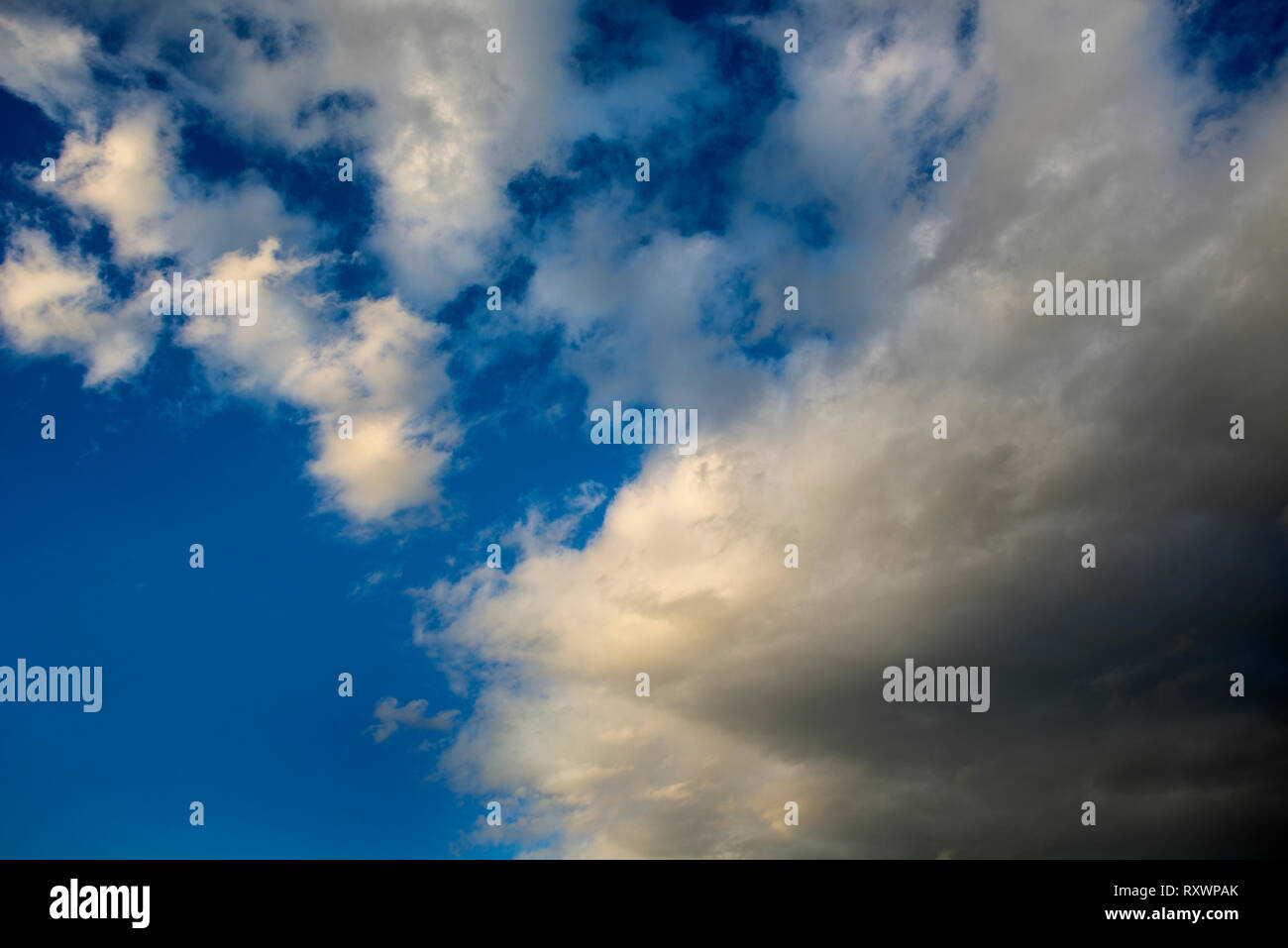 Dramatic Sky Background. Stormy Clouds in Dark Sky. Moody Cloudscape ...