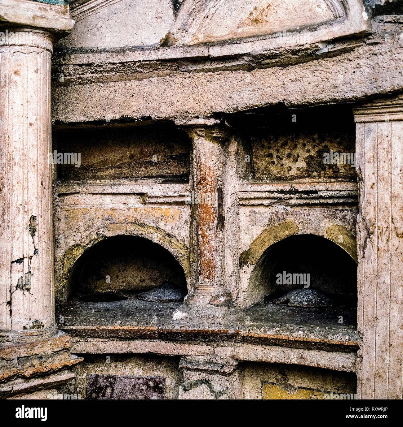 Italy Lazio Rome underground - columbarium of Pomponius Hylas, Roman Archaeology Stock Photo