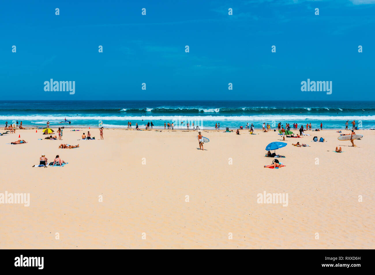 Bondi Beach in Sydney, New South Wales, Australia Stock Photo