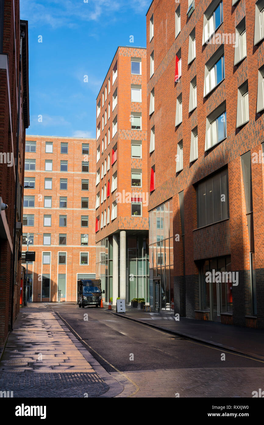 The Sawmill Court apartment block, Ancoats, Manchester, England, UK