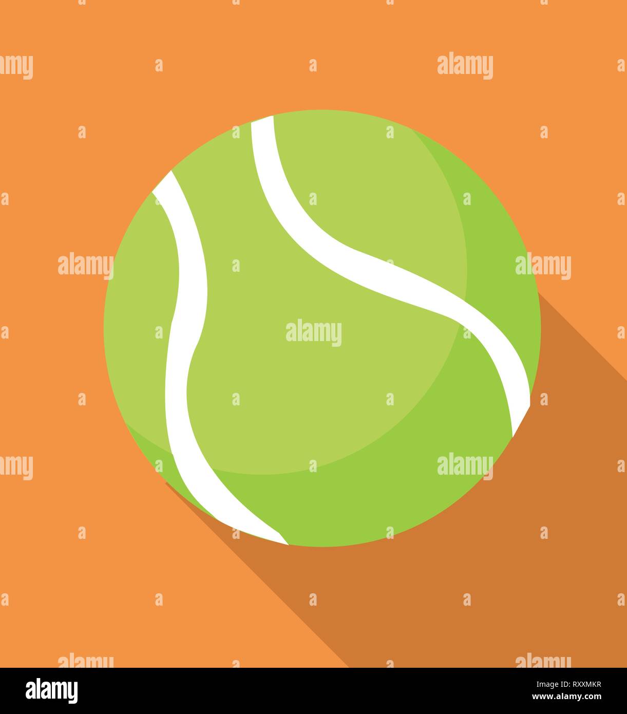 Sport tennis ball vector illustration flat style Stock Vector Image ...