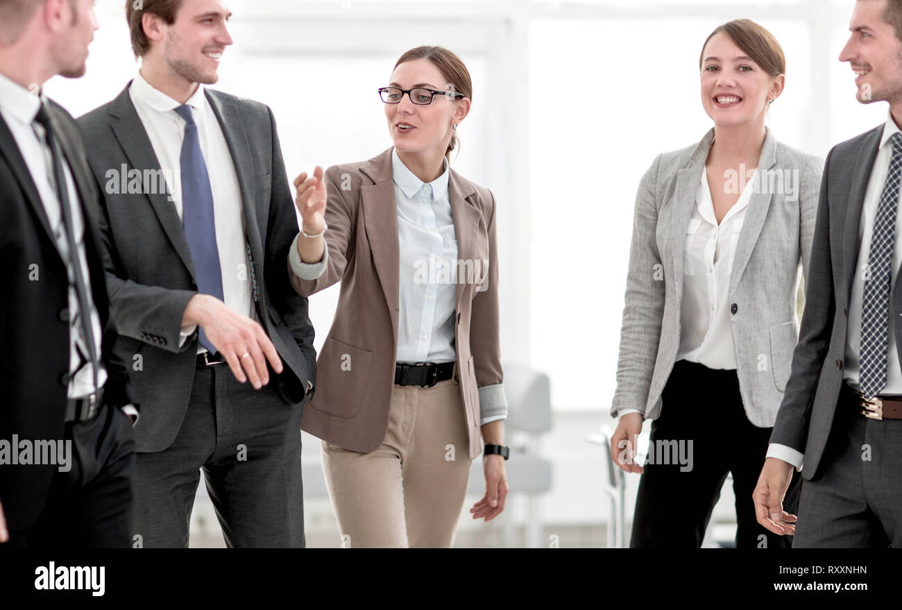 successful business team in the office Stock Photo - Alamy