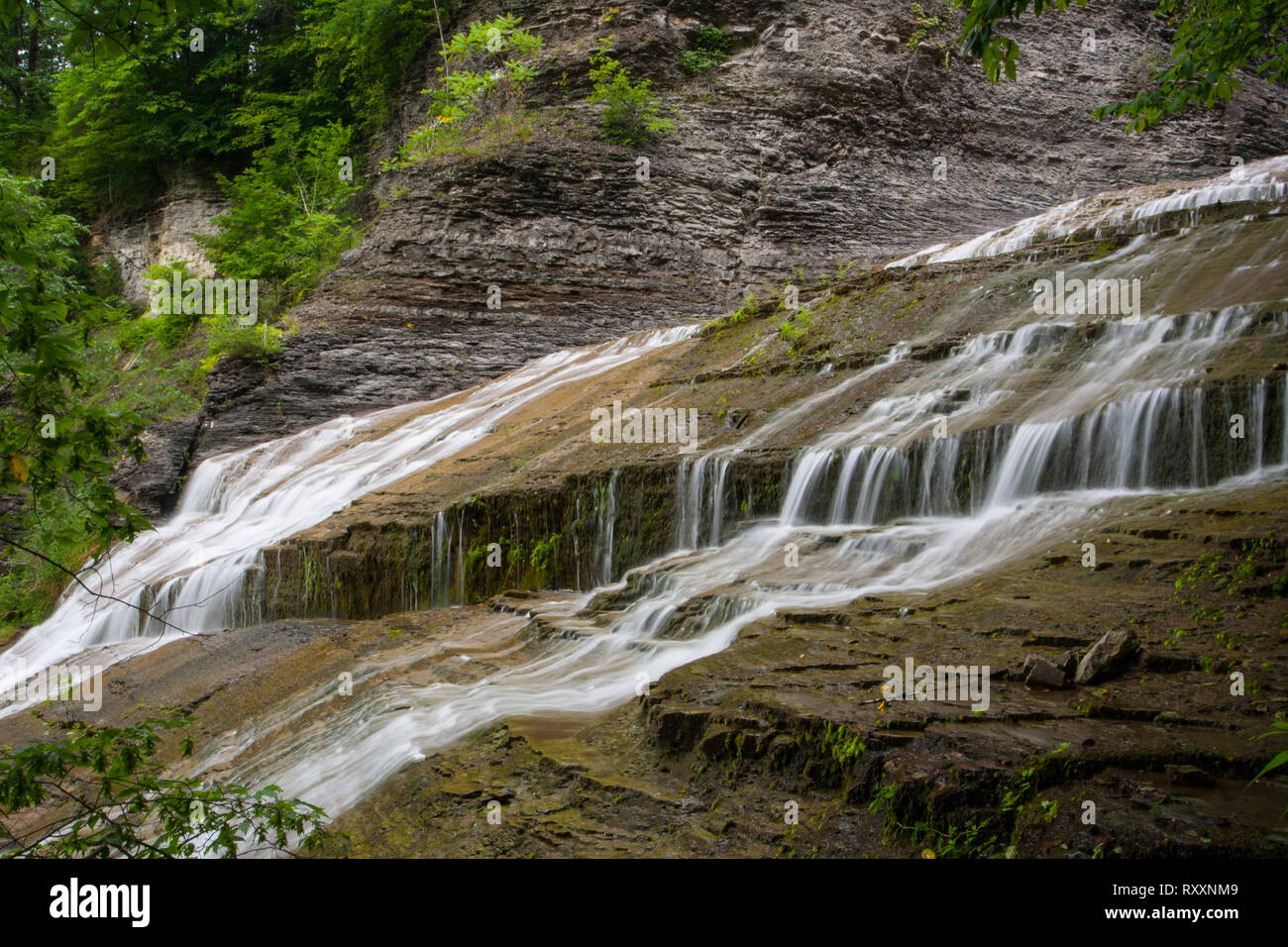 Buttermilk Falls State Park, Ithaca, New York Stock Photo Alamy