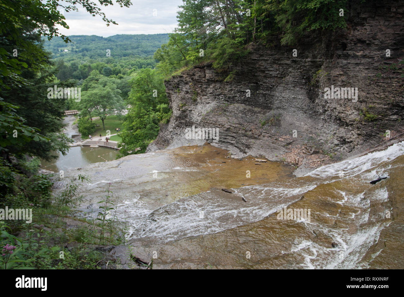 Buttermilk Falls State Park, Ithaca, New York Stock Photo Alamy