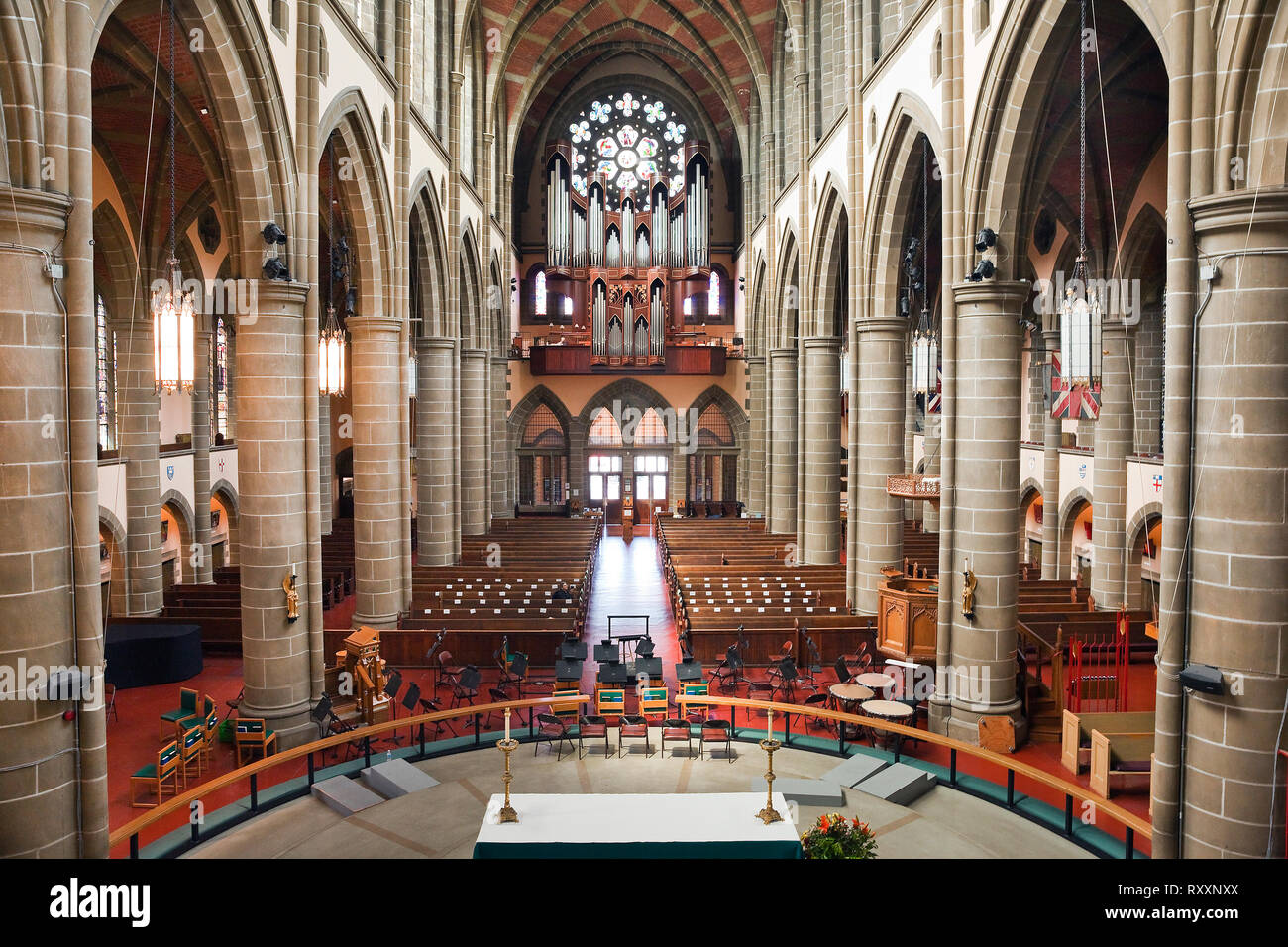 Nave and organ balcony at christ church cathedral in victoria hires