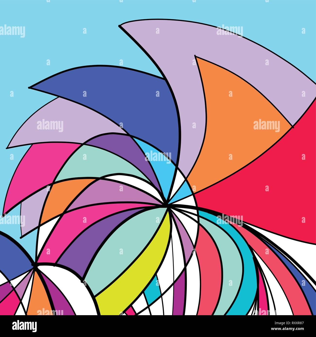 Abstract drawing background vector illustration Stock Vector Image