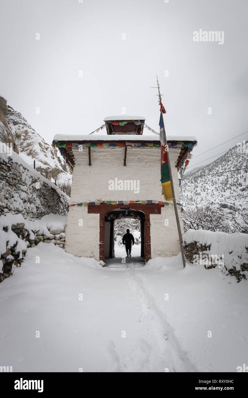 The beautiful village of Marpha in an off season setting Stock Photo ...