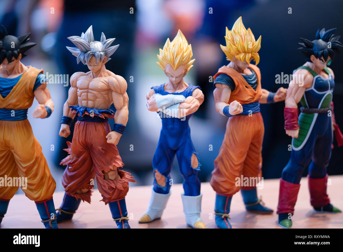 Dragon Ball Z Japanese Animation Charcter Figures On Display At Cosplay Event Cebu City Philippines Stock Photo Alamy