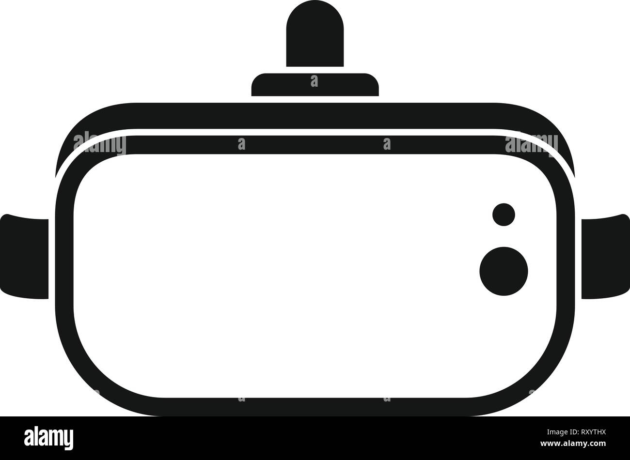 Vr helmet icon. Simple illustration of vr helmet vector icon for web ...