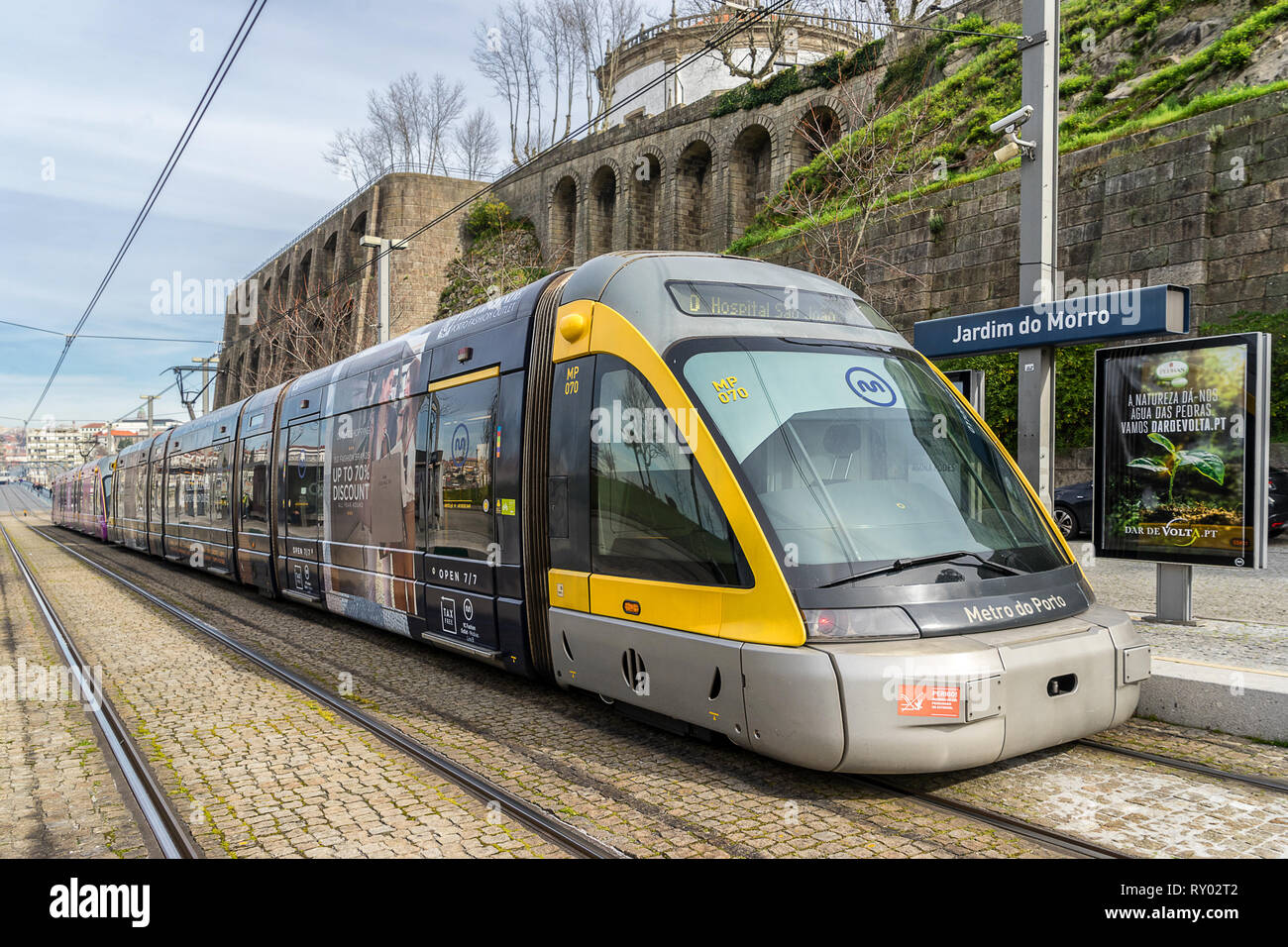 Porto Metro system Stock Photo