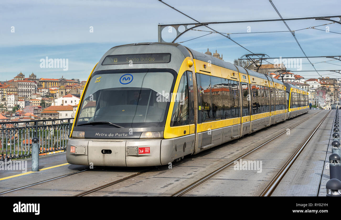 Porto Metro system Stock Photo