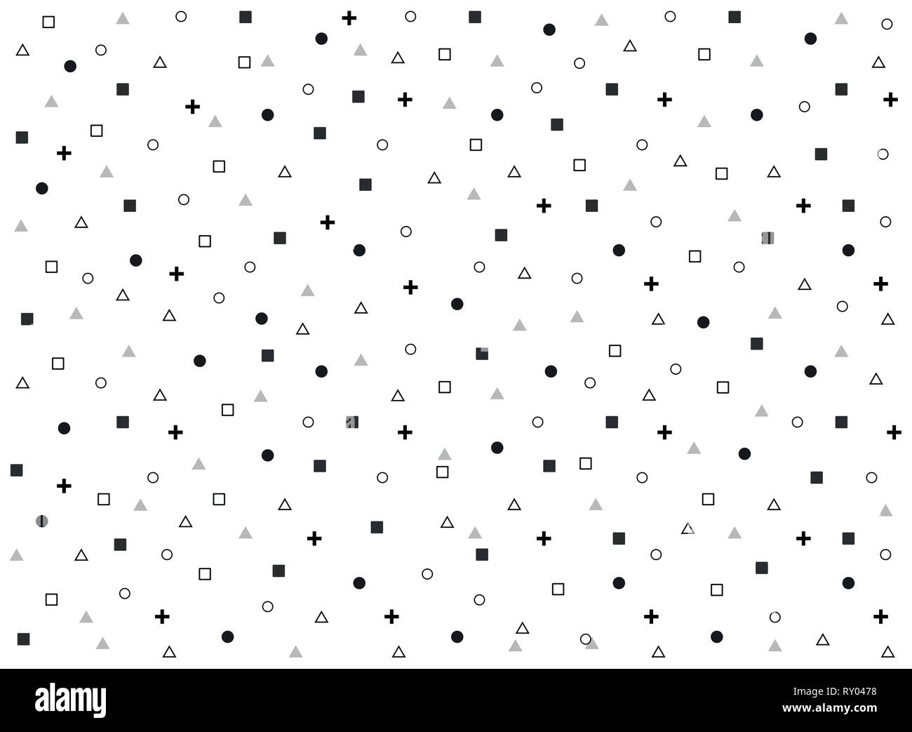 Abstract geometric black gray pattern of minimal pattern background. You can use for wrapping artwork. modern template, design. illustration vector ep Stock Vector