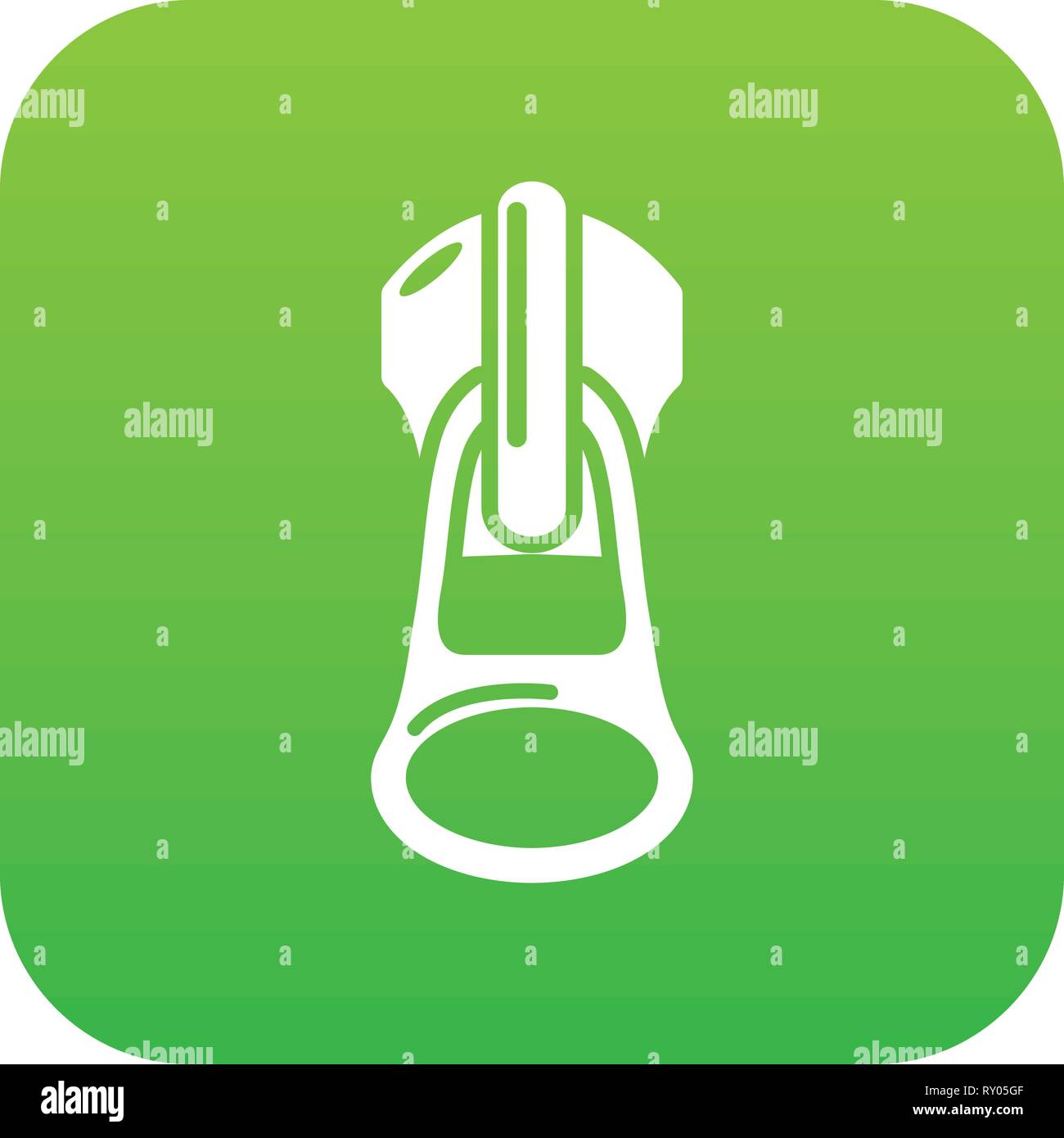 All in one zip icon, simple style Stock Vector