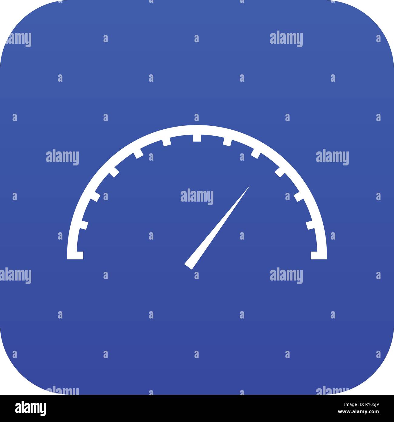 Simple icon blue speedometer hi-res stock photography and images - Alamy