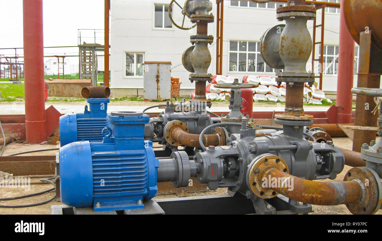 The pump for pumping of liquids Stock Photo Alamy