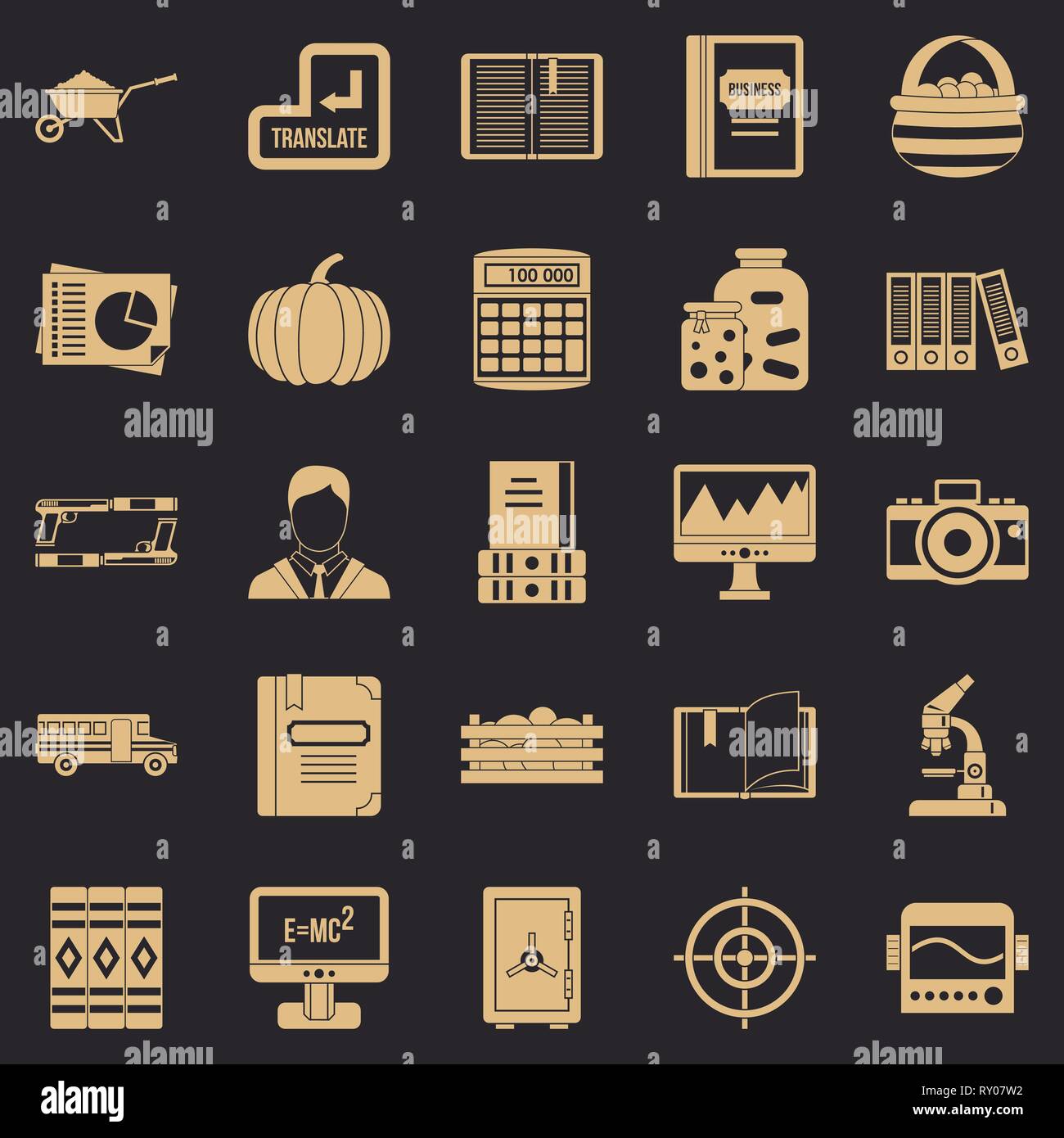 Skills icons set, simple style Stock Vector Image & Art - Alamy
