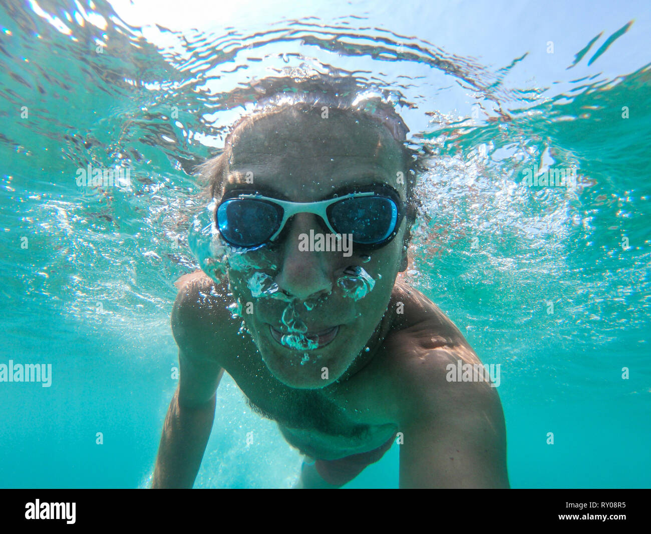 Bubbles from nose hires stock photography and images Alamy