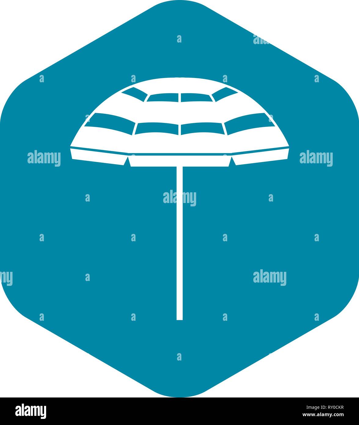 Beach umbrella icon, simple style Stock Vector Image & Art - Alamy