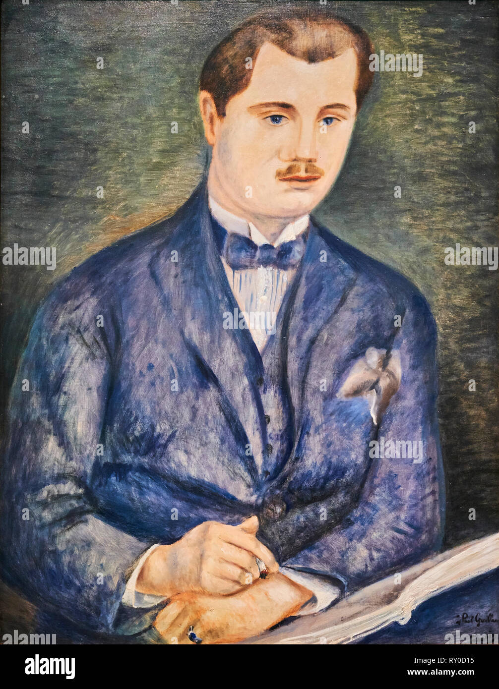 France, Paris, les Tuileries, museum of Orangerie, portrait of Paul Guillaume pby André Derain, 1919 Stock Photo