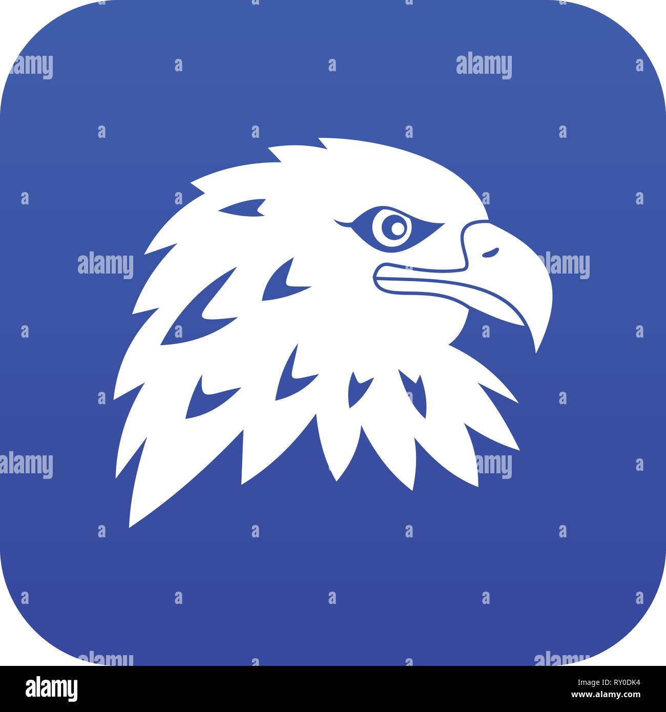 Eagle icon digital blue Stock Vector Image & Art - Alamy