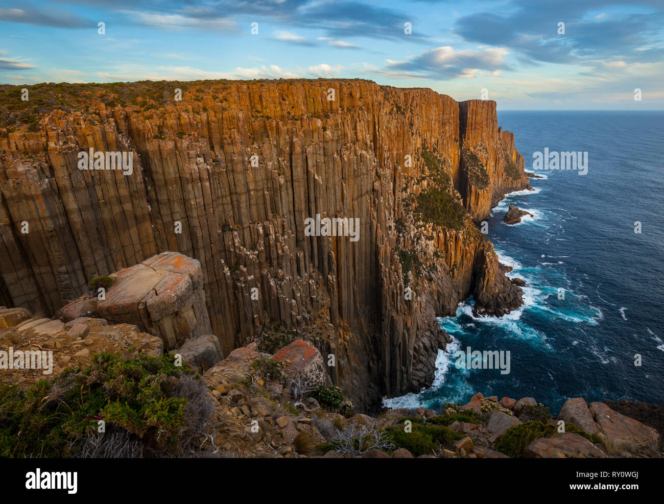 Cape Raoul - Tasman National Park - Tasmania Stock Photo