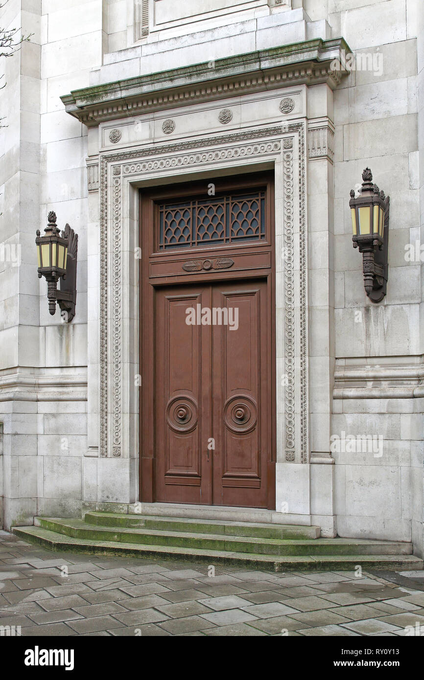 London, United Kingdom - April 02, 2010: Freemasons Hall Headquarters of the United Grand Lodge of England in London, UK. Stock Photo