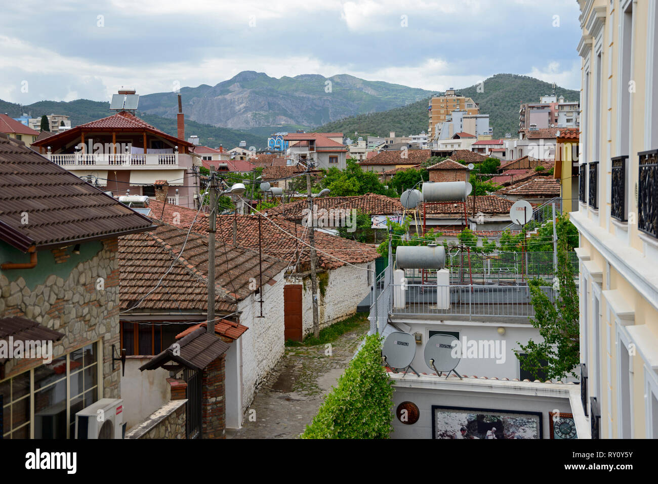 Old town, Elbasan, Albania, Elbasani Stock Photo