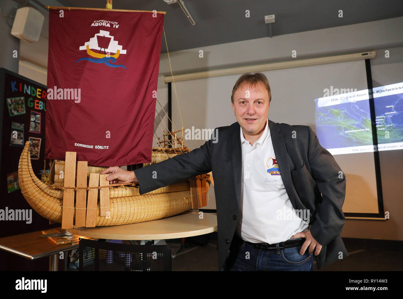 Stollberg, Germany. 11th Mar, 2019. The experimental archaeologist ...