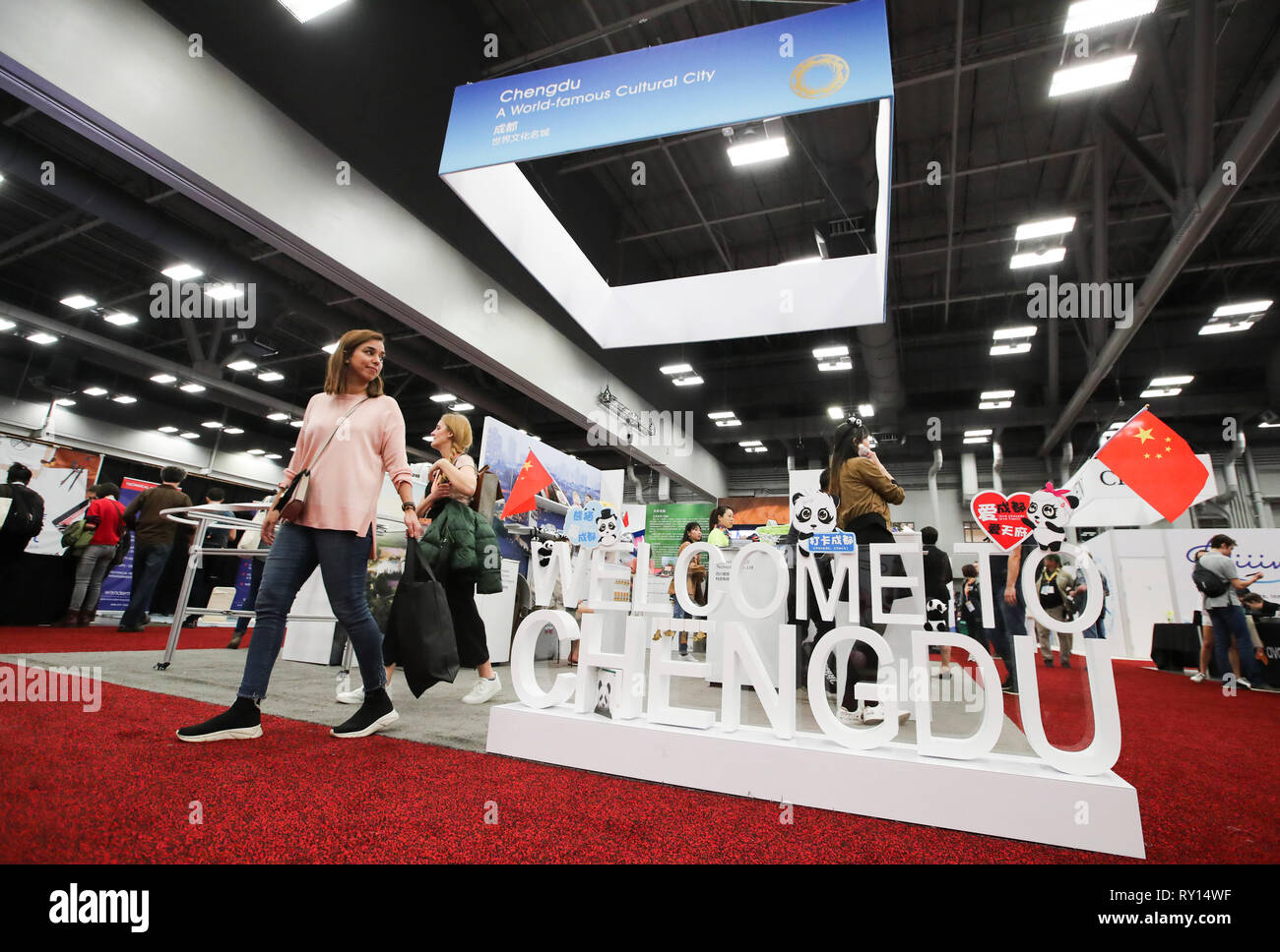 Austin Usa 10th Mar 2019 Attendees Visit China S Chengdu