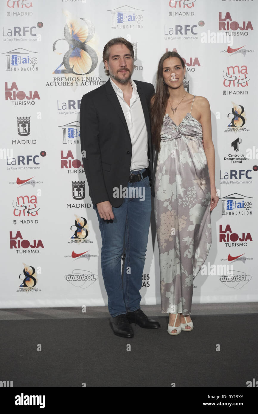 March 11, 2019 - Madrid, Madrid, Spain - Alberto Ammann, Clara Mendez