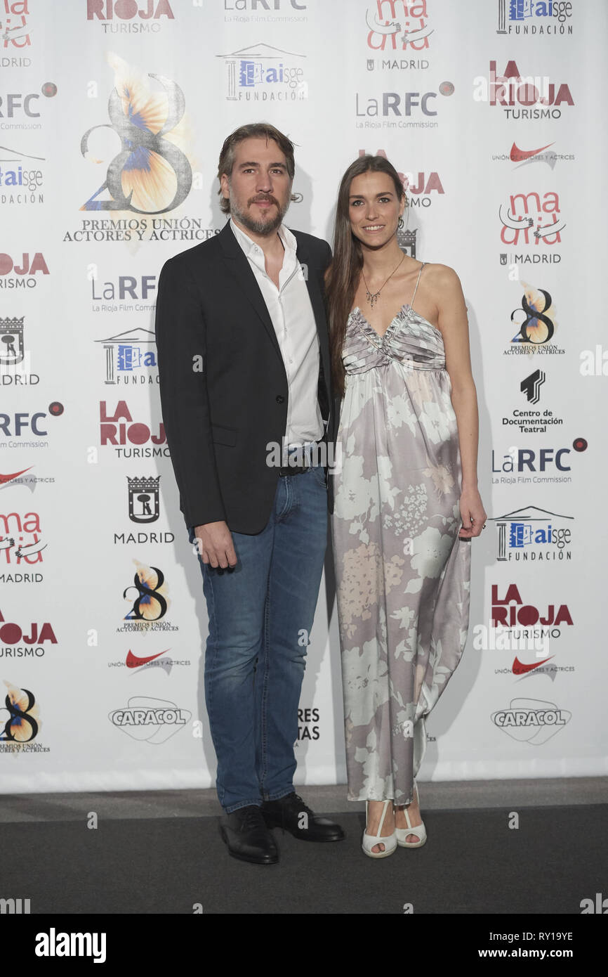 March 11, 2019 - Madrid, Madrid, Spain - Alberto Ammann, Clara Mendez