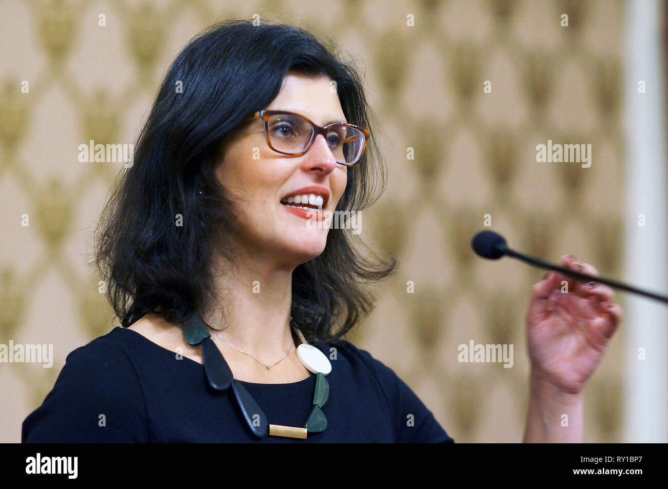 London, UK. 11th Mar, 2019. Liberal Democrat Women celebrated International Womens Day at the Lady Violet Bonham-Carter Room at the National Liberal Club. Present were Caroline Pidgeon, Baroness Lynne Featherstone, Siobhan Benita, Layla Moran, Anood Al-Samerai, Jo Swinton. Credit: Peter Hogan/Alamy Live News Stock Photo