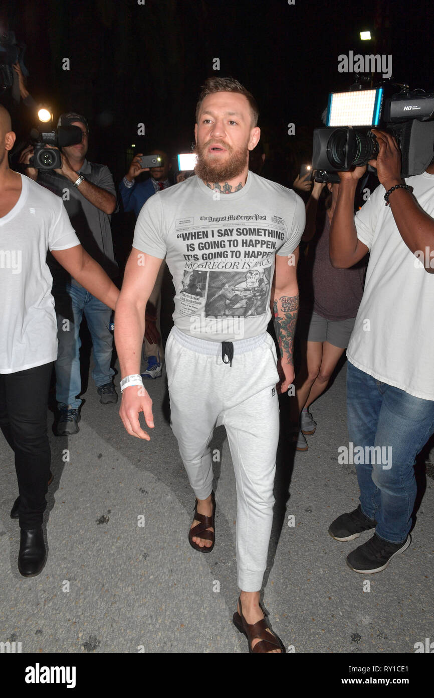 Conor mcgregor arrested in miami beach hires stock photography and