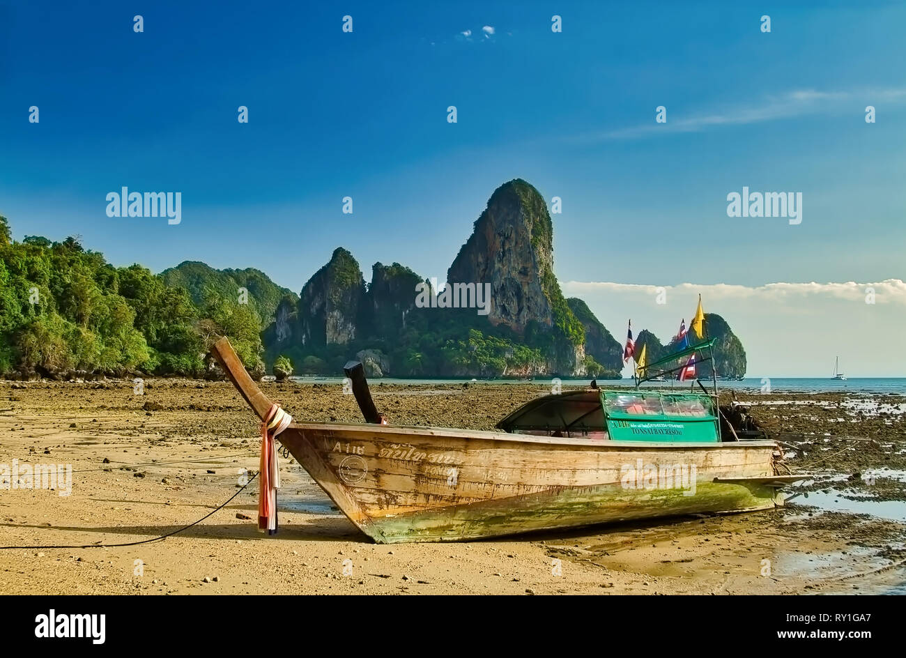 Long-tail Boat, Thailand Stock Photo