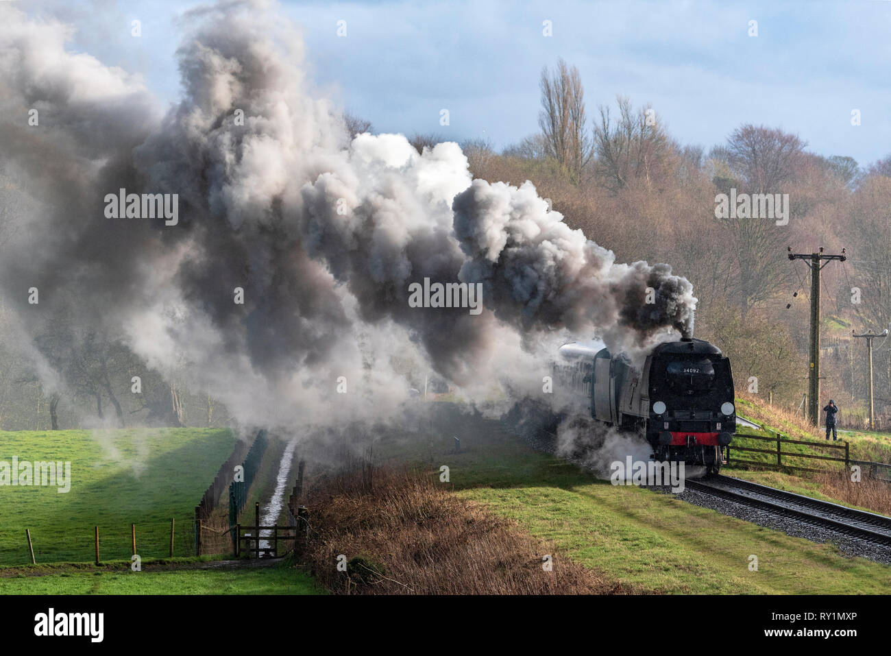 Esat Lancashire railway Spring steam gala 2019. Stock Photo
