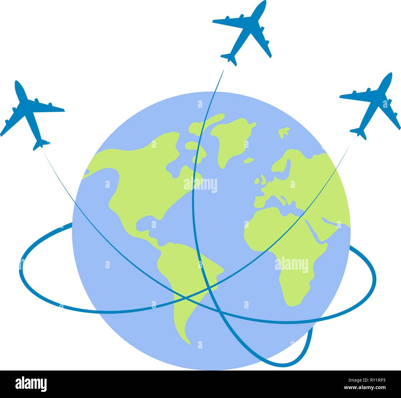 Globe plane hi-res stock photography and images - Alamy
