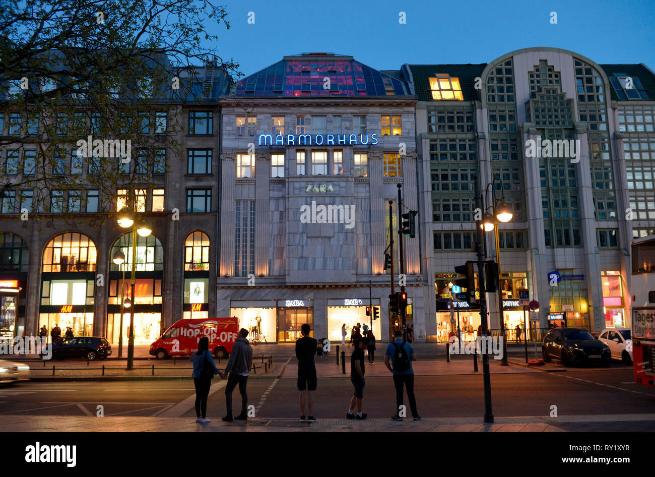 Marmorhaus, Kurfuerstendamm, Charlottenburg, Berlin, Deutschland, Kurfürstendamm Stock Photo