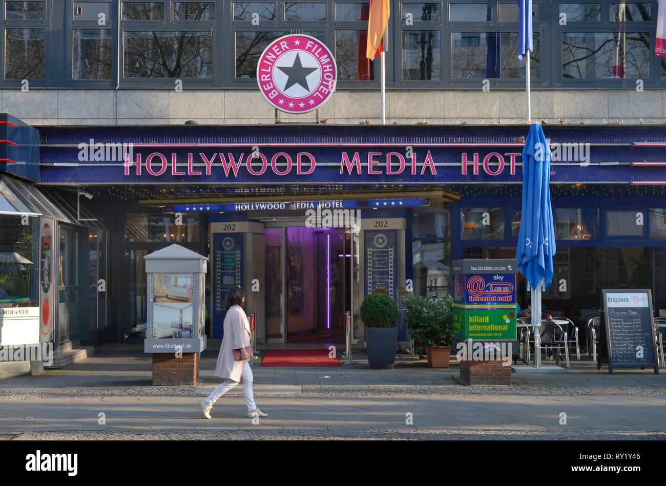 Hollywood Media Hotel, Kurfuerstendamm, Charlottenburg, Berlin, Deutschland Stock Photo