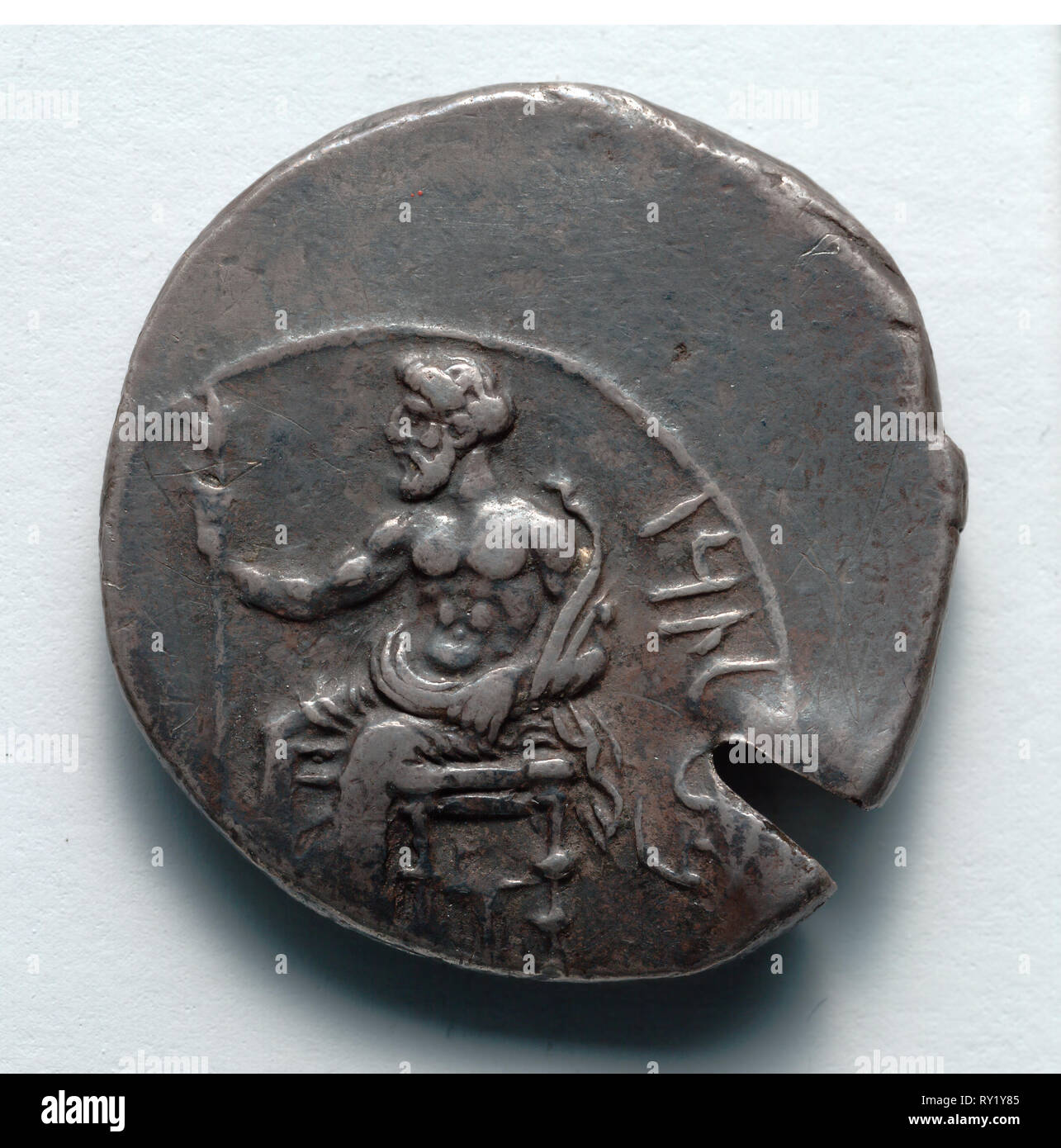 Stater: Baal (obverse), 379-374 BC. Greece, 4th century BC. Silver; diameter: 2.3 cm (7/8 in Stock Photo